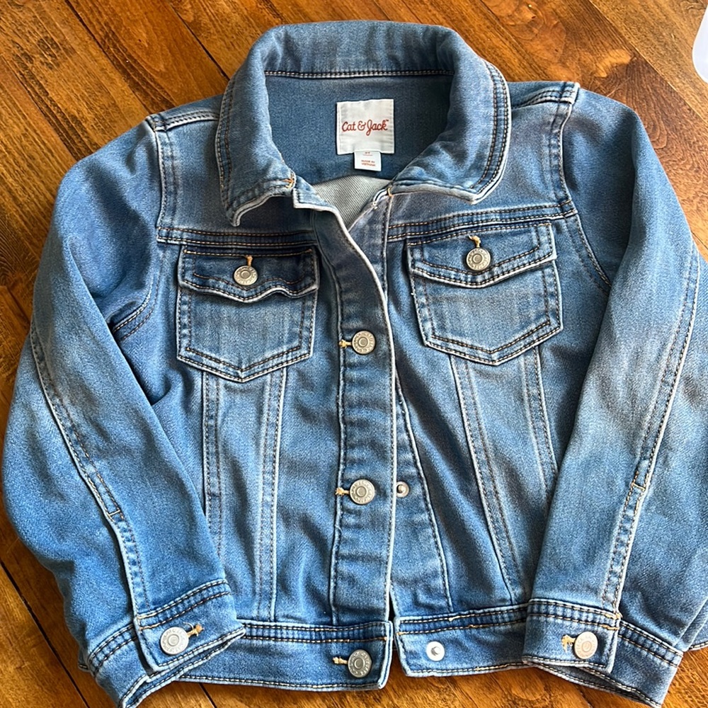 Girls stretch denim jean jacket